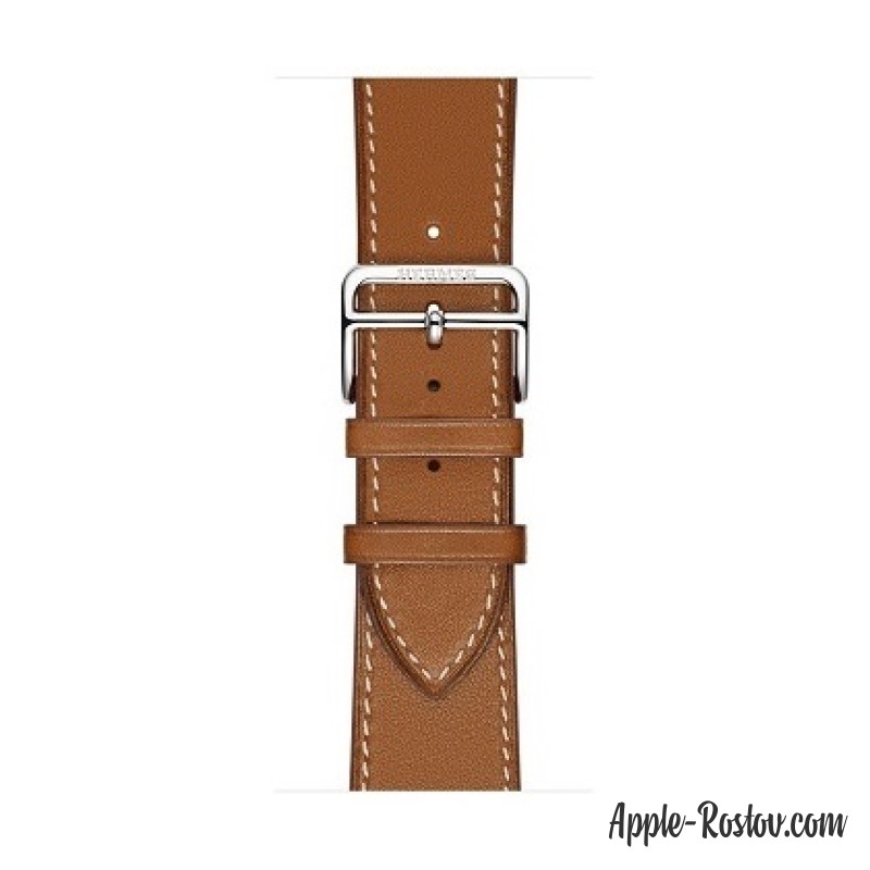 Apple Watch Hermes 42 mm silver/Simple Tour Barenia leather Fauve colors